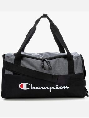Champion Grey & Black Prologue Duffel Bag ~ NWT